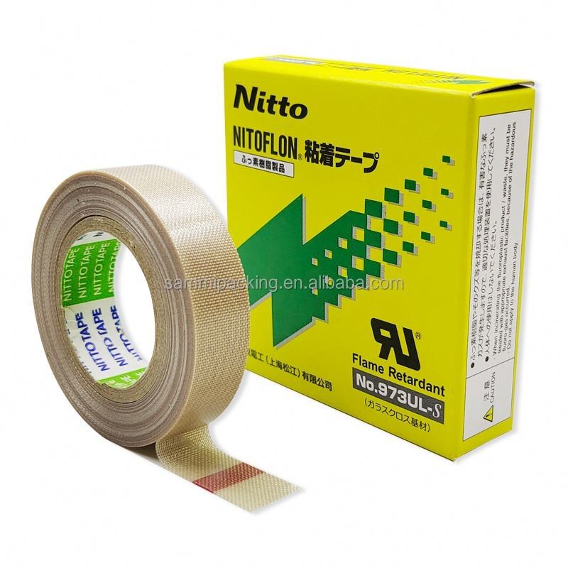 Nitto 973UL Nitto 903 نوار فیبرگلاس PTFE نوار فیلم برای مهر و موم نوار Nitto نوار 0.13mm × 13mm × 10m 973UL-S