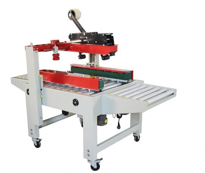 FXJ-6050 Up And Down Drive Belt Carton Sealer با دستگاه بسته بندی کارتن نوار
