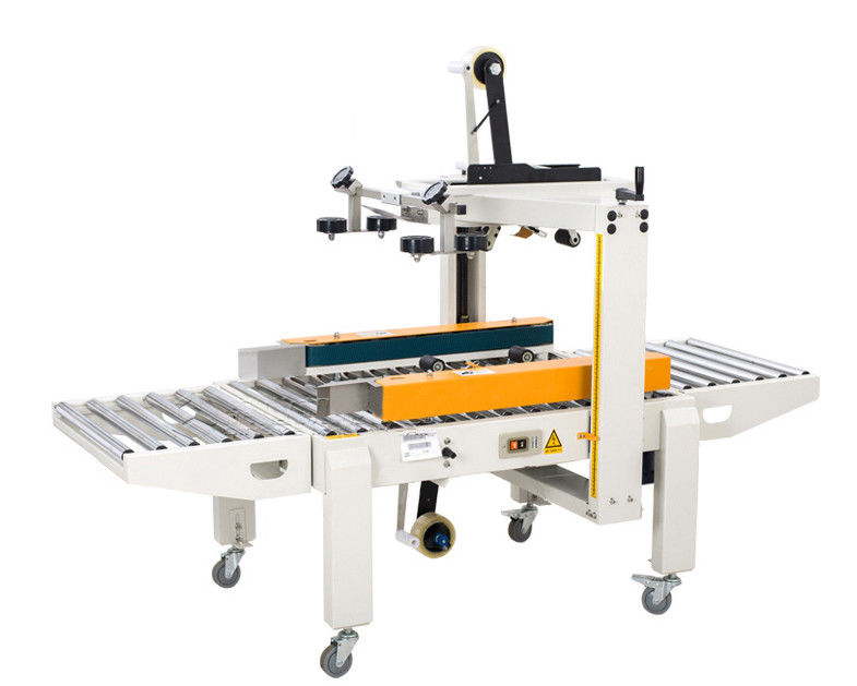 FXJ-6050 Up And Down Drive Belt Carton Sealer با دستگاه بسته بندی کارتن نوار