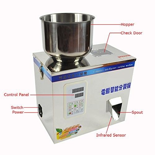 آسان برای کار کردن FZ-100 چای خشک،پودر،بذر،غنچه وزنی ماشین پر کردن 2-100g
