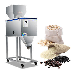100-2500g نیمه اتوماتیک دانه / پودر / برنج / قهوه / ادویه وزن بسته بندی ماشین با hopper بزرگ