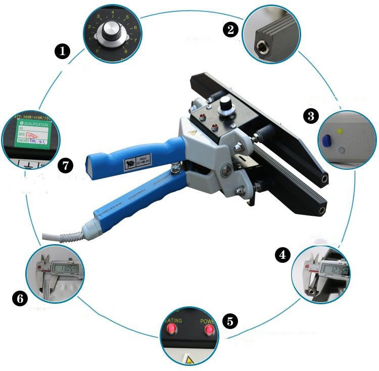 کیفیت بالا جدید FKR-200 قابل حمل دست کلیمپ مهر و موم ماشین مهر و موم دستی برای کیسه ورق کاغذی 200mm 220V