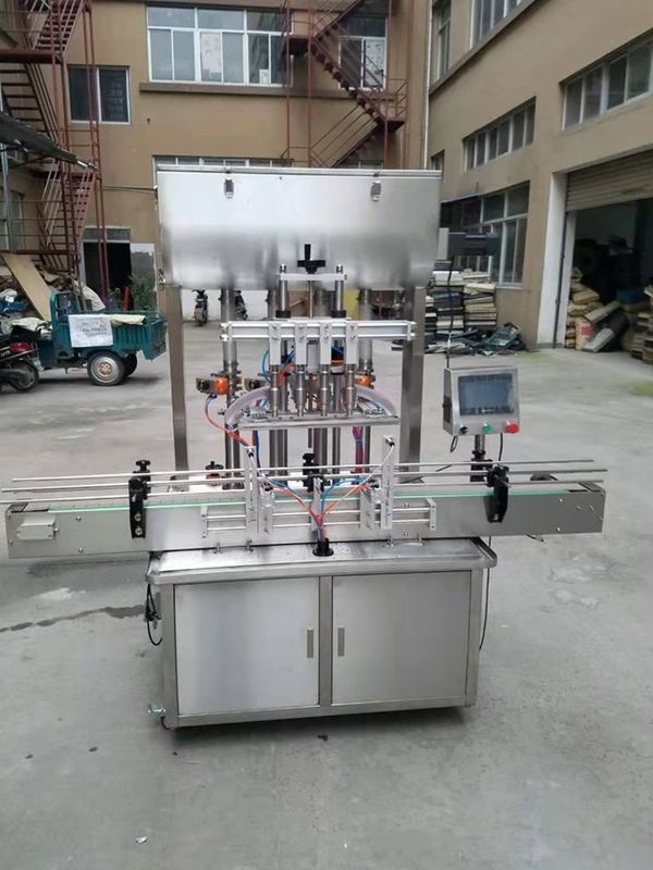 کارخانه ماشین پر کردن اتوماتیک 4 سر تولید شراب / نوشیدنی / آبمیوه ، سس / خط بطری مایع