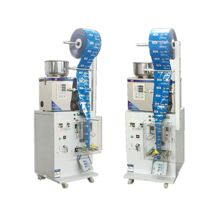 مواد غذایی دانه های قهوه دانه های خودکار دستگاه وزن بسته بندی کیسه پودر سه طرفه مهر پر کردن ماشین با چاپگر تاریخ
