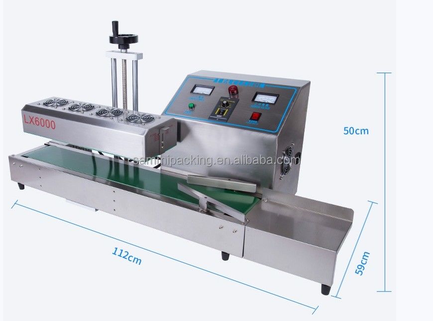 LX-6000A/6000H مهر و موم محرک برای بطری روغن و بطری عسل شامل فن خنک کننده اجباری