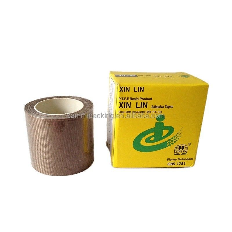نوار رنگ قهوه ای PTFE پوشش شده فیبرگلاس برای جوش و بسته بندی کمربند عرض 13/15/19/25/30/50MM