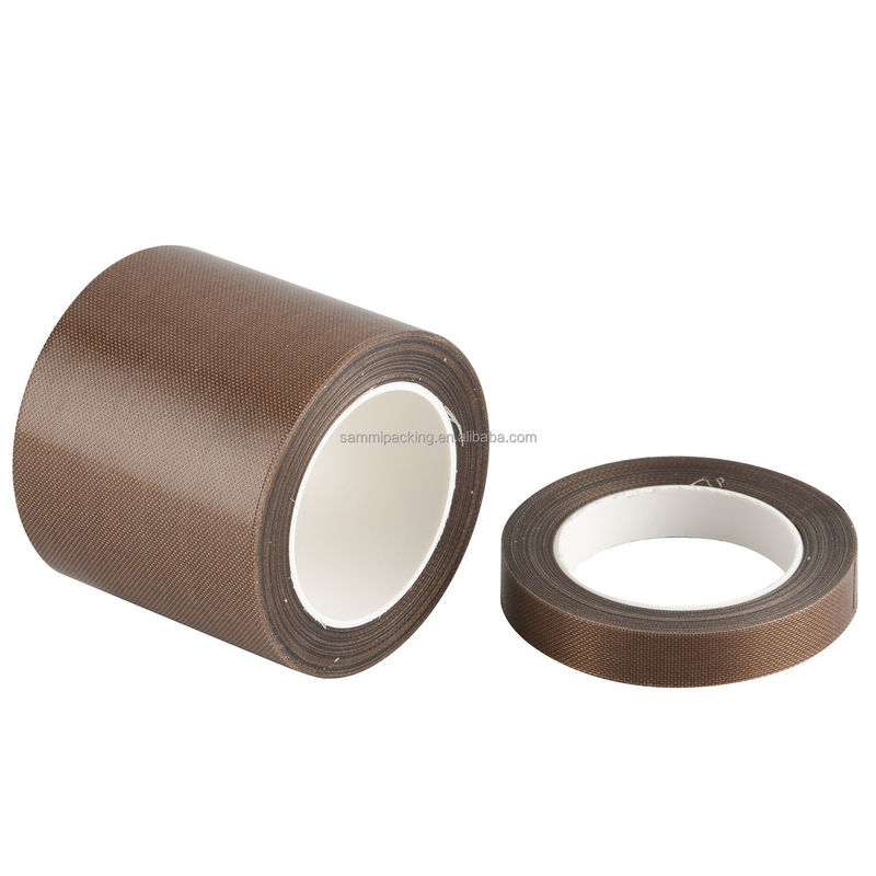 نوار رنگ قهوه ای PTFE پوشش شده فیبرگلاس برای جوش و بسته بندی کمربند عرض 13/15/19/25/30/50MM