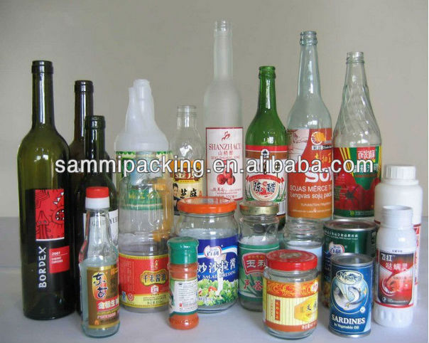 بسته بندی چوبی دستگاه برچسب گذاری هوشمند برای قوطی های قوطی شراب و بطری های گرد