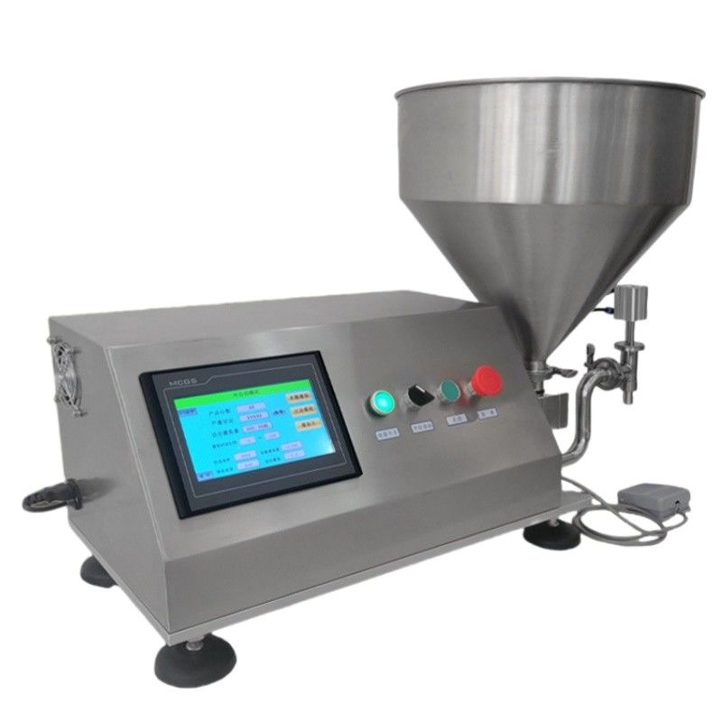 نیمه اتوماتیک چرخش Servo Lobe روتور Gear پمپ پیستون روغن ضخیم کرم خمیر پر کردن ماشین توزیع کننده برای مایعات ضخیم