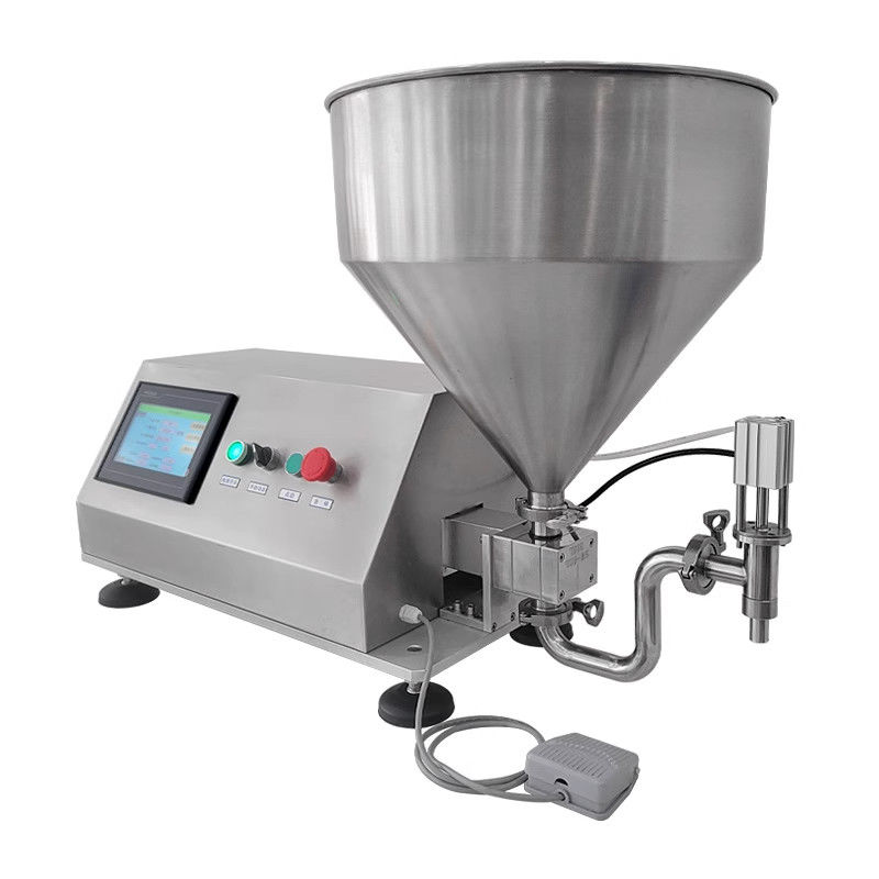 نیمه اتوماتیک چرخش Servo Lobe روتور Gear پمپ پیستون روغن ضخیم کرم خمیر پر کردن ماشین توزیع کننده برای مایعات ضخیم