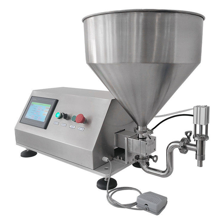 نیمه اتوماتیک چرخش Servo Lobe روتور Gear پمپ پیستون روغن ضخیم کرم خمیر پر کردن ماشین توزیع کننده برای مایعات ضخیم