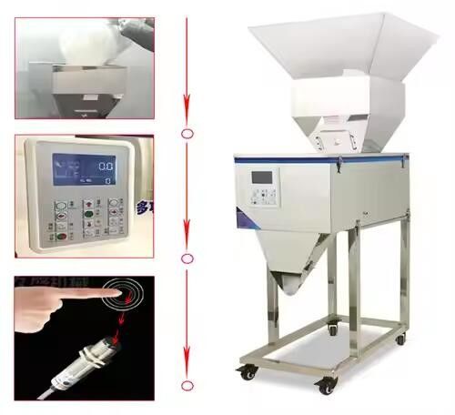 ماشین اتوماتیک 100-2500G ادویه / قهوه / پودر مواد شوینده برای کیسه های کیسه های کارتن کیسه های آب چای نوشیدنی برنج