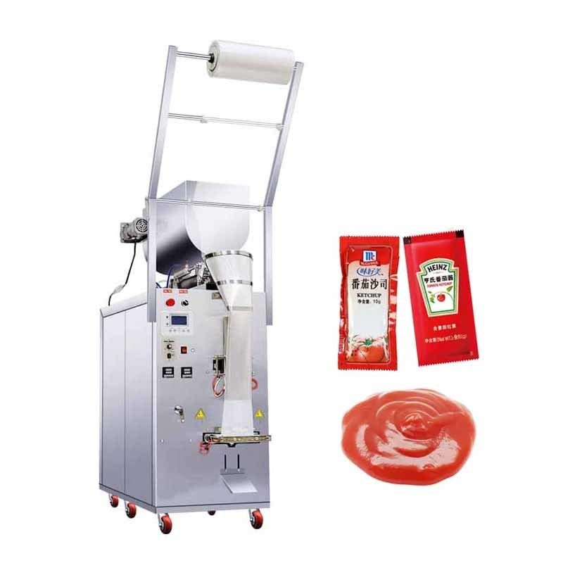 کیسه کوچک سس مایع کتشاپ بسته بندی ماشین 4 طرف مهر و موم کیسه سازنده قیمت خوب برای برنامه های غذایی کیسه بسته بندی