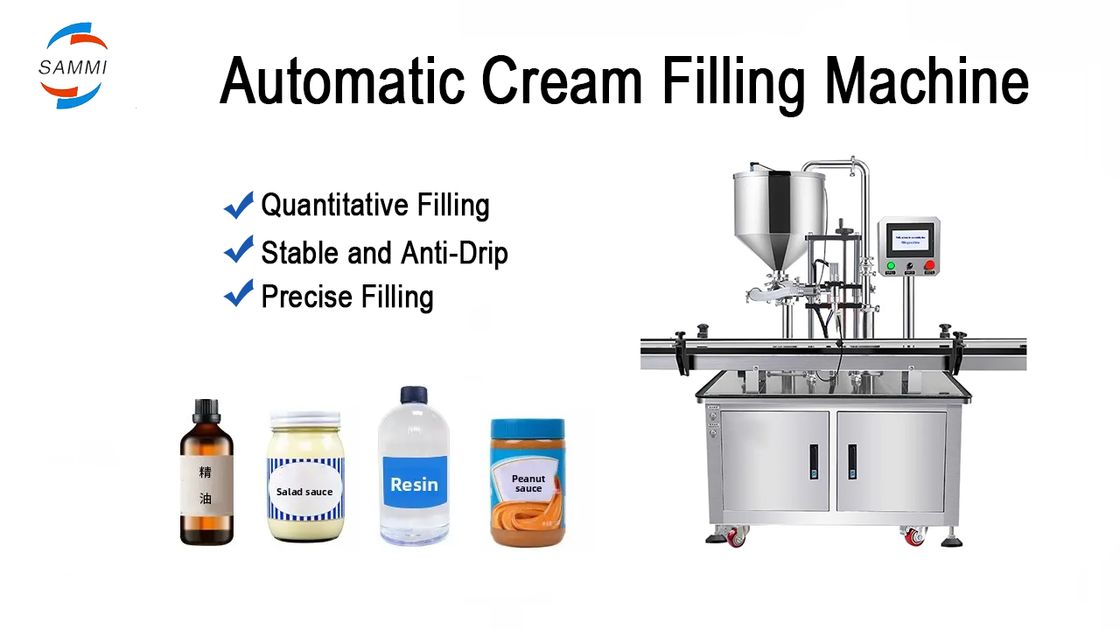 کار آسان کاملا خودکار پمپ روتور سرو دستگاه پر کردن مایع خمیر برای عسل مایع چرب بادام زمینی کتشاپ