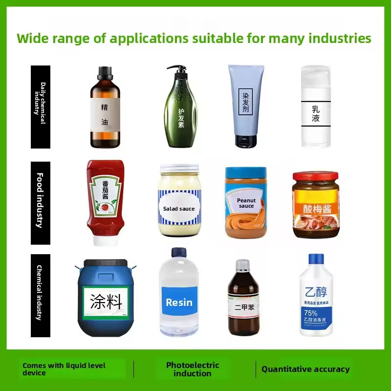 کار آسان کاملا خودکار پمپ روتور سرو دستگاه پر کردن مایع خمیر برای عسل مایع چرب بادام زمینی کتشاپ