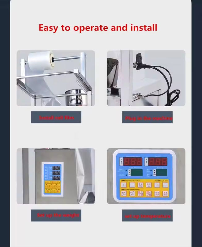 دستگاه بسته‌بندی چند منظوره پاپ‌کورن اسنک چیپس چین، آرد آجیل، کاملاً اتوماتیک