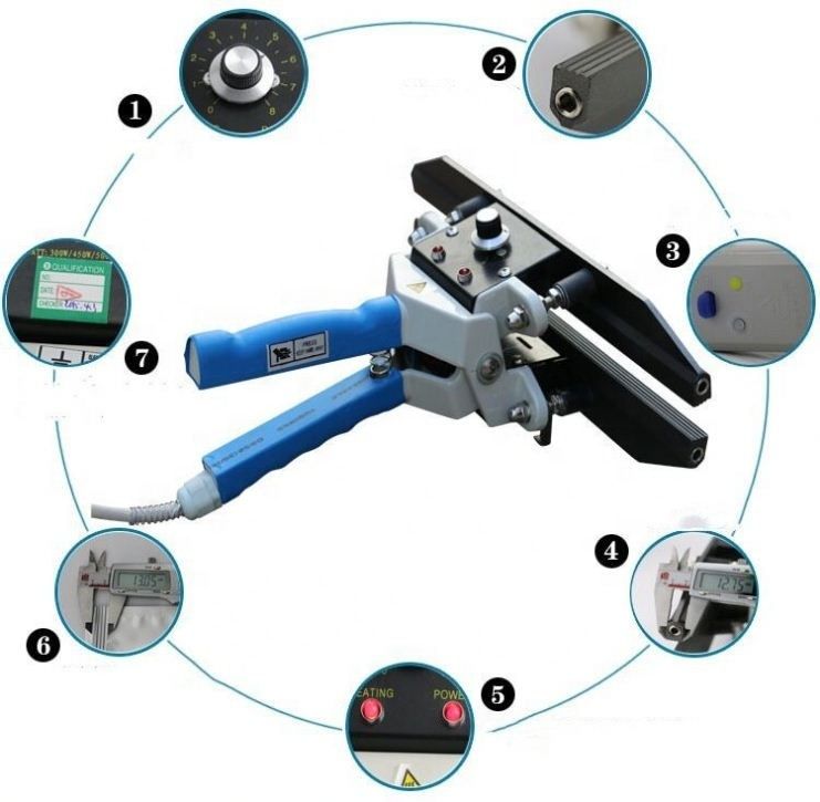 دستگاه پلمپ کیسه پلاستیکی دستی، دستگاه پلمپ قابل حمل، دستگاه پلمپ فویل آلومینیومی FKR-400