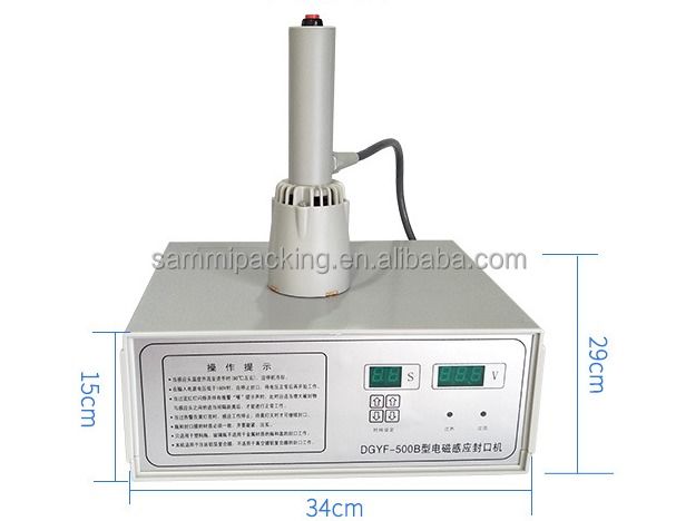100٪ جدید DGYF-500B ماشین مهر و موم بطری های دستگیر آلومینیوم فولیک مهر و موم سرپوش نوزل