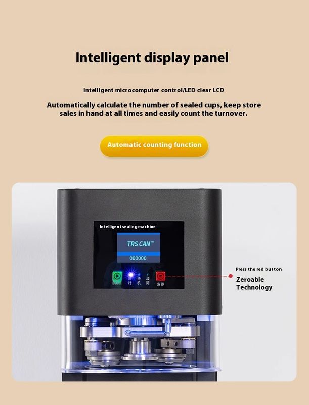 فروش گرم ماشین مهر و موم قوطی سودا تجاری برای قوطی های PET آلومینیومی 250ml-500ml، آسان باز کردن پوشش می تواند Seamer برای بسته بندی نوشیدنی