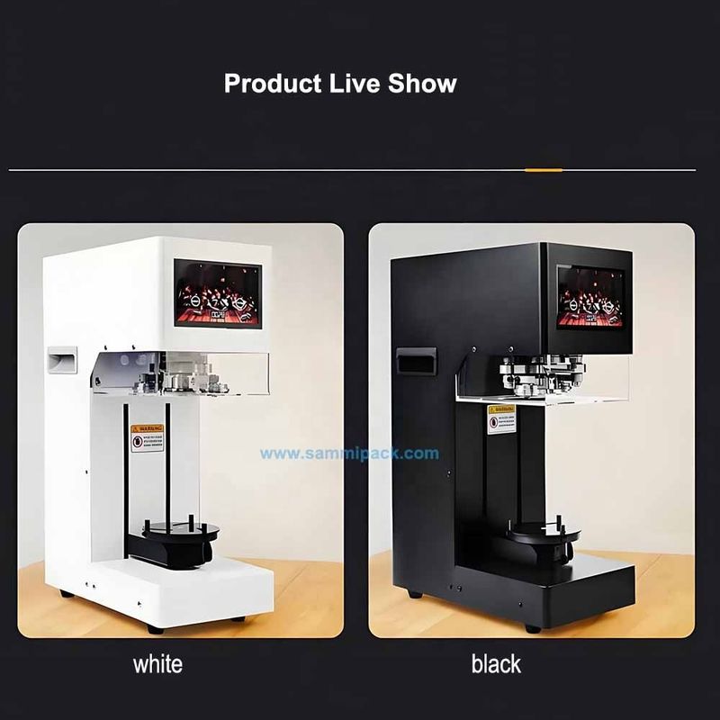 دستگاه آب‌بندی قوطی حیوانات خانگی نیمه‌خودکار خانگی و تجاری با طراحی جدید 2025، 200 میلی‌لیتر، 250 میلی‌لیتر، 330 میلی‌لیتر، 500 میلی‌لیتر، دستگاه بسته‌بندی قوطی برای نوشیدنی‌ها