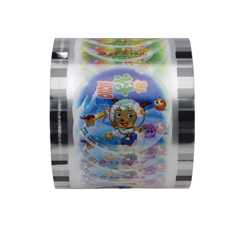 رول آب‌بندی فنجان چای حبابی پلاستیکی یکبار مصرف با لوگوی چاپ سفارشی، چاپ سفارشی PP PET 95MM فیلم آب‌بندی فنجان