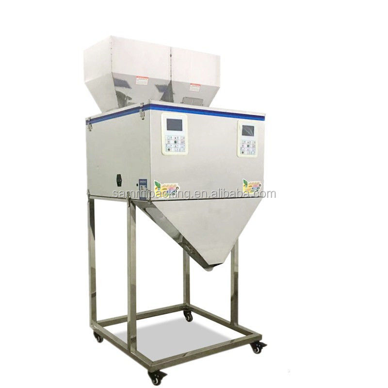 دستگاه پرکن پودر با کیفیت بالا 50-5000 گرم، دستگاه بسته بندی خودکار ذرات چای، غلات، آجیل، توزین و پرکن