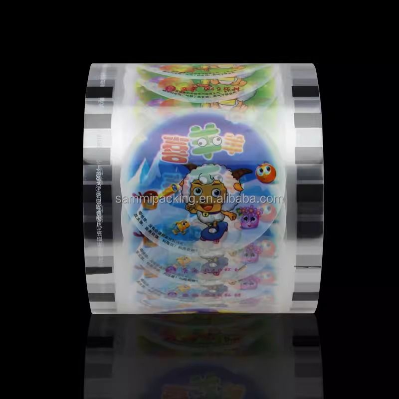 فیلم رول آب‌بندی فنجان پرفروش برای فنجان‌های کاغذی پلاستیکی برای نوشیدنی‌های آبمیوه، چای شیر