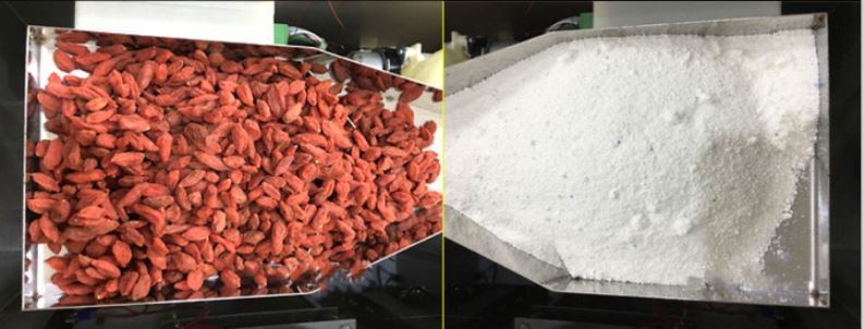 دستگاه بسته بندی ذرات نیمه اتوماتیک با دقت بالا برای پودر چای و دانه ها برای مواد غذایی و نوشیدنی با مولتور هسته ای