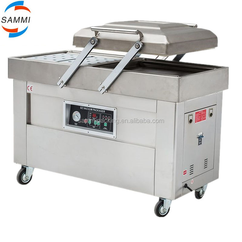 دستگاه بسته بندی خلاء دو اتاقی چند منظوره برای گوشت گاو گوشت مرغ توفو بادام زمینی غذاهای دریایی