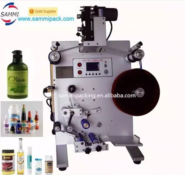 SL-130 Verital Round Bottle Labeller، دستگاه برچسب گذاری برچسب های چسبنده برای بطری های گرد