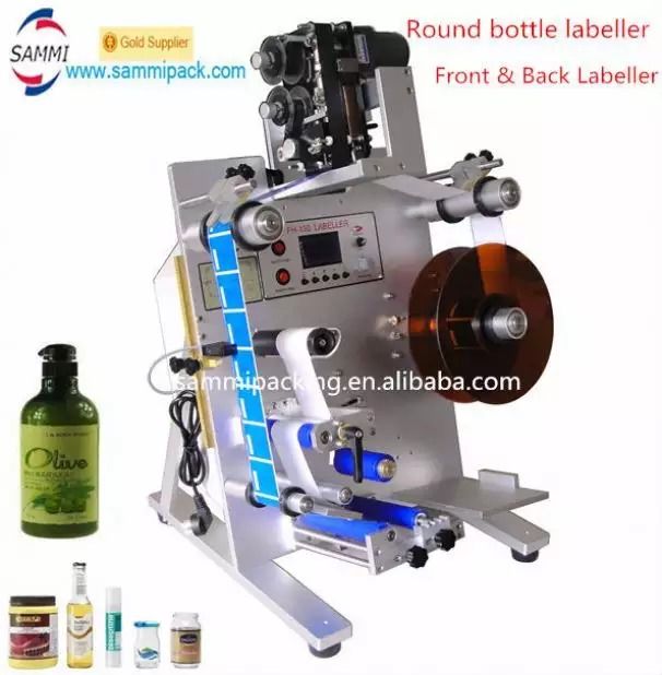 SL-130 Verital Round Bottle Labeller، دستگاه برچسب گذاری برچسب های چسبنده برای بطری های گرد