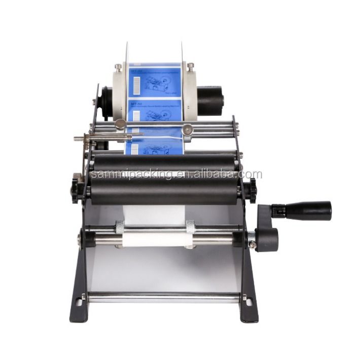 آسان برای کار کوچک برچسب دستی شیشه دور برچسب گذاری ماشین آلات برچسب دار ماشین