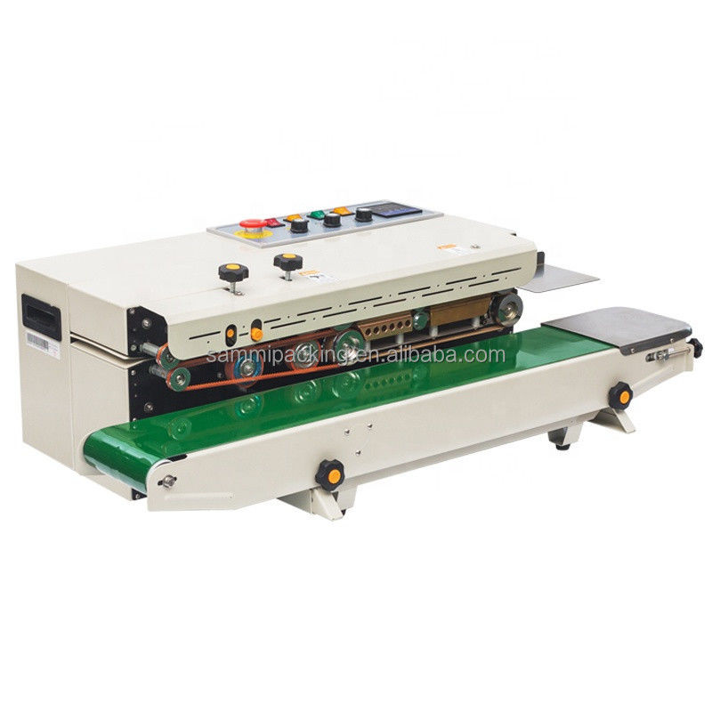 دستگاه بسته‌بندی حرارتی نواری افقی الکتریکی کیسه مواد غذایی با عملکرد آسان 2025، نوع زیپ‌دار