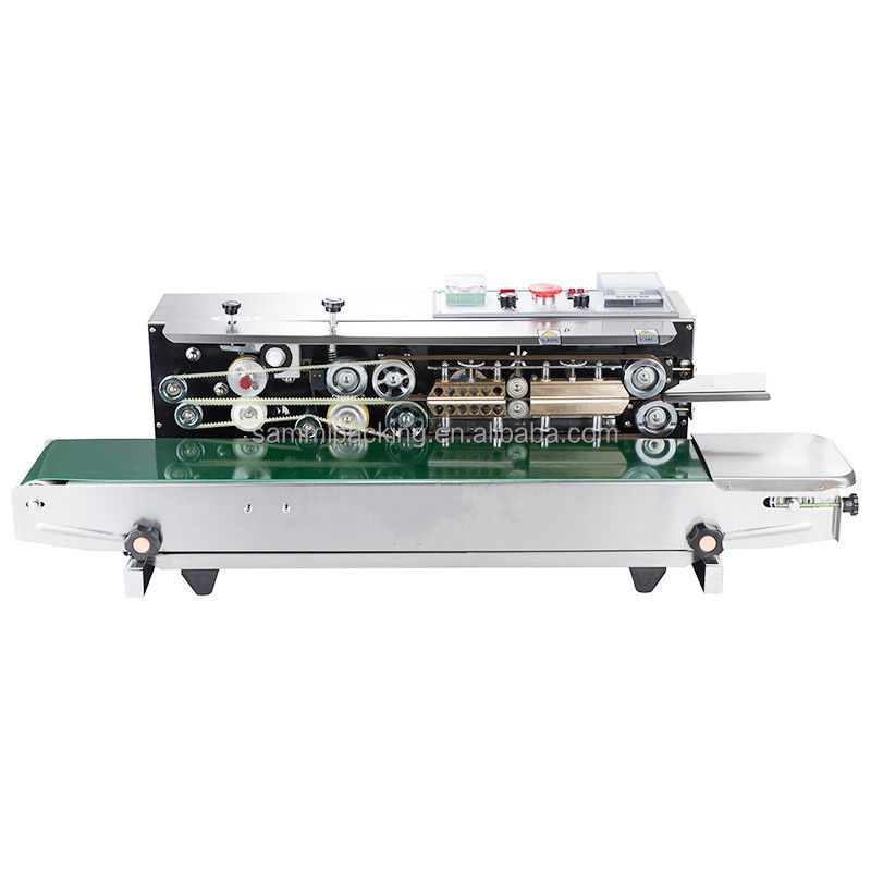 دستگاه بسته‌بندی حرارتی نواری افقی الکتریکی کیسه مواد غذایی با عملکرد آسان 2025، نوع زیپ‌دار