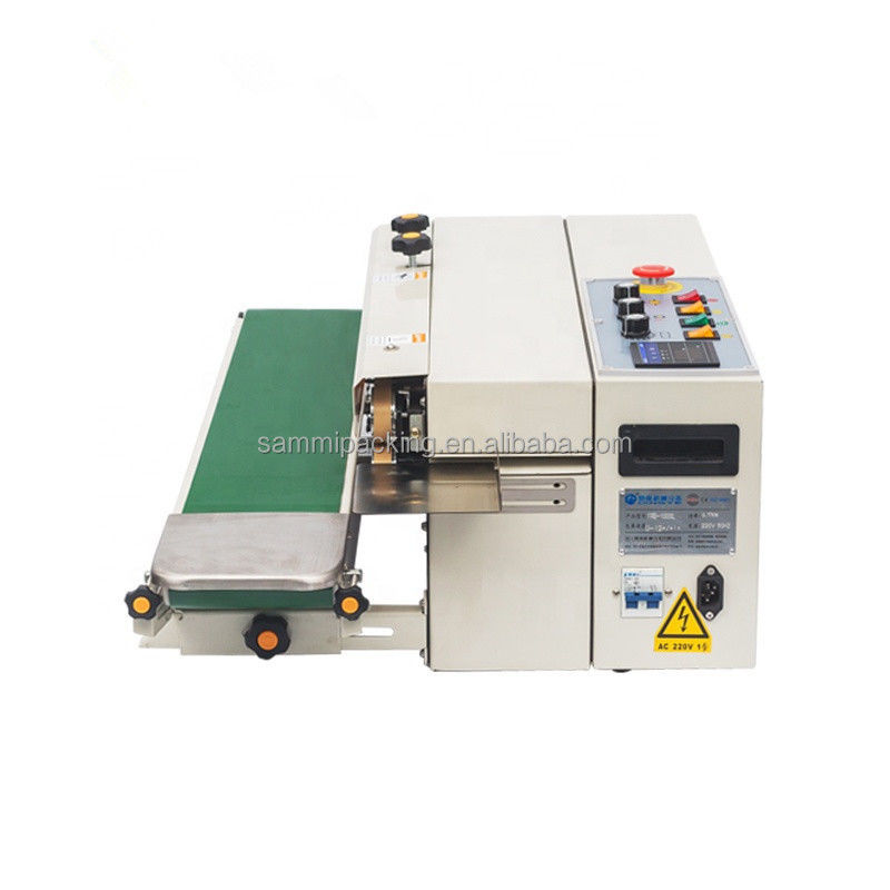 دستگاه بسته‌بندی حرارتی نواری افقی الکتریکی کیسه مواد غذایی با عملکرد آسان 2025، نوع زیپ‌دار