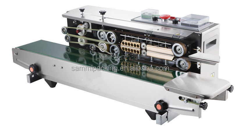 دستگاه بسته‌بندی حرارتی نواری افقی الکتریکی کیسه مواد غذایی با عملکرد آسان 2025، نوع زیپ‌دار
