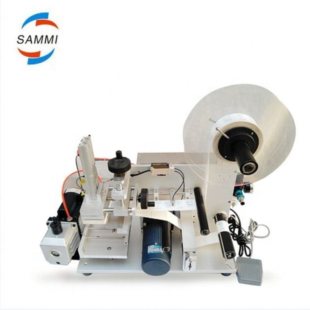 فروش داغ ماشین برچسب گذاری بطری برقی مسطح با هزینه پایین حرفه ای بطری مربع برچسب دار با دقت بالا