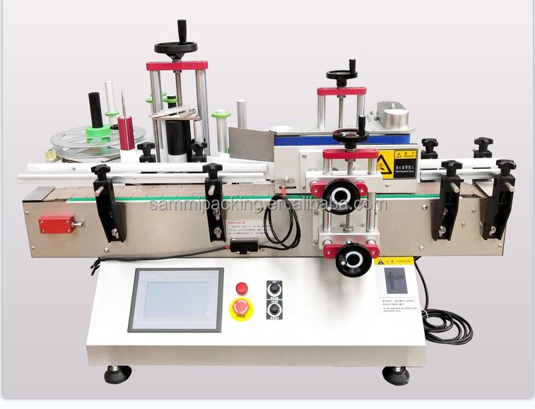 قیمت ارزان ماشین برچسب گذاری با سرعت بالا کاملا اتوماتیک با دستگاه برچسب گذاری استیکر بطری کنویر SMTBJ-50 با CE