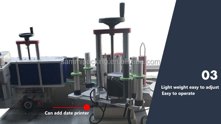 قیمت ارزان ماشین برچسب گذاری با سرعت بالا کاملا اتوماتیک با دستگاه برچسب گذاری استیکر بطری کنویر SMTBJ-50 با CE