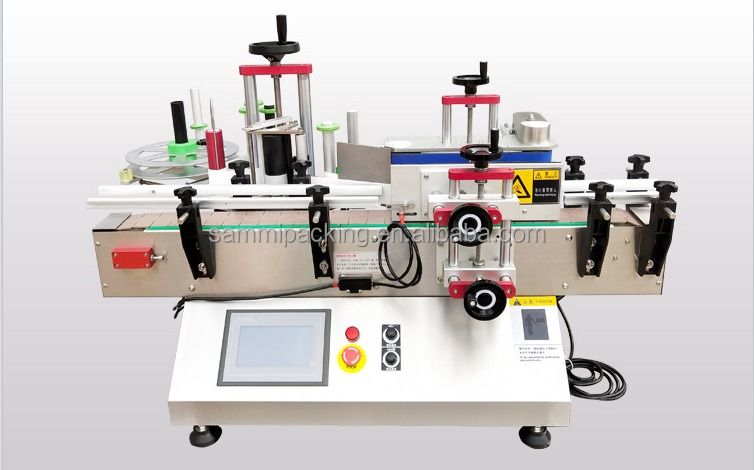 قیمت ارزان ماشین برچسب گذاری با سرعت بالا کاملا اتوماتیک با دستگاه برچسب گذاری استیکر بطری کنویر SMTBJ-50 با CE