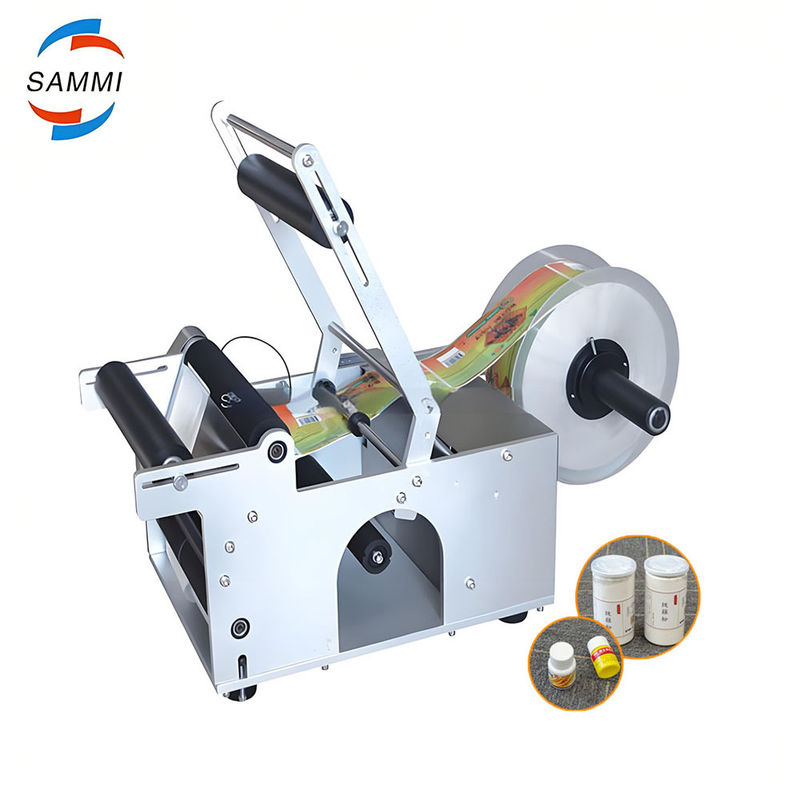 دستگاه لیبل‌زن بسته‌بندی بطری رومیزی کوچک، دستگاه لیبل‌زن اتوماتیک بطری گرد، جایگزین دستگاه لیبل‌زن دستی