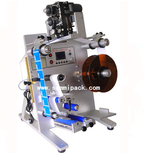 دستگاه لیبل‌زن بطری شراب آرایشی با دقت بالا، دو طرفه، اپلیکاتور برچسب چسب‌دار جلو و عقب برای بطری گرد