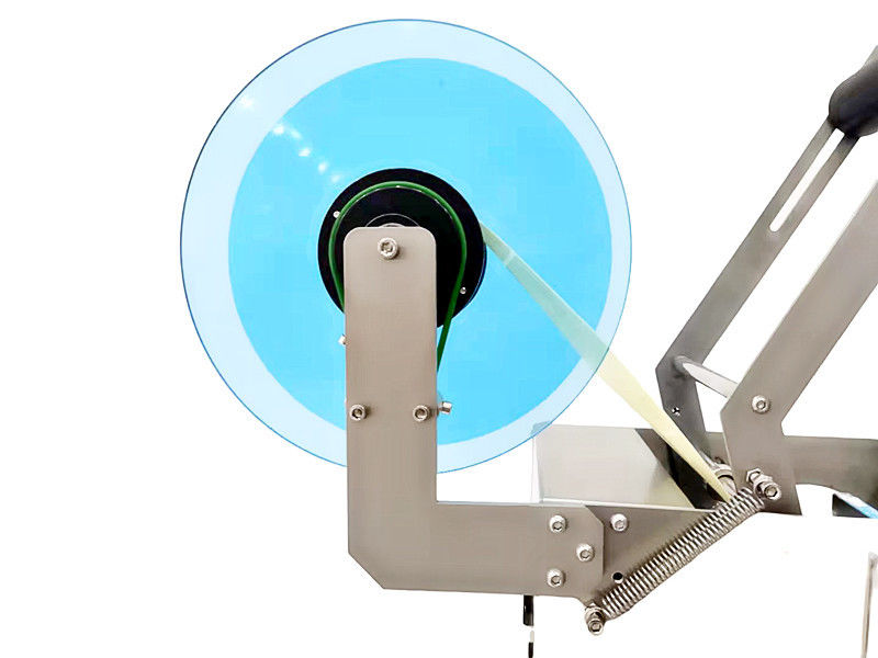 MT-50 ماشین برچسب گذاری نیمه خودکار برای بطری های گرد قوطی های کاغذ فلزی شیشه ای بسته بندی مواد غذایی استفاده جدید استفاده شده