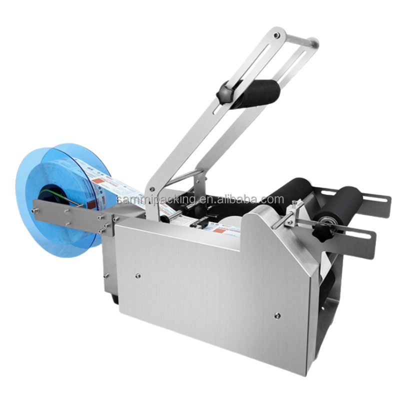 فروش خوب MT-50 شیشه ای و پلاستیکی بطری گرد دستی برچسب چسبنده برچسب گذاری ماشین