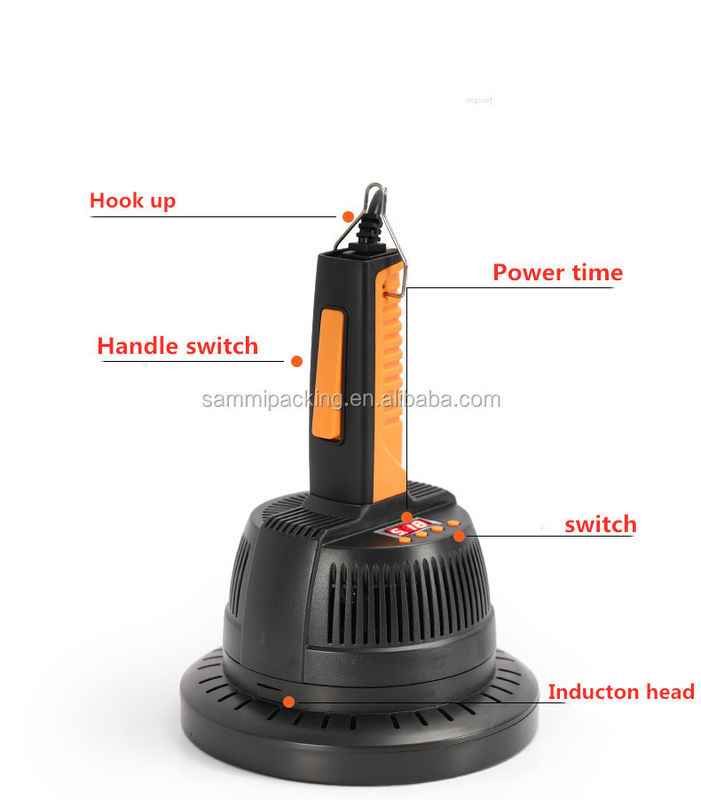دستگاه پلمپ القایی الکترومغناطیسی دستی، پلمپ کننده درب بطری پلاستیکی، دستگاه پلمپ فویل آلومینیومی
