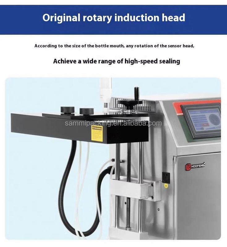 دستگاه مهر و موم خودکار به طور مداوم الکترومغناطیسی مهر و موم گرما برای بطری های پلاستیکی کوچک