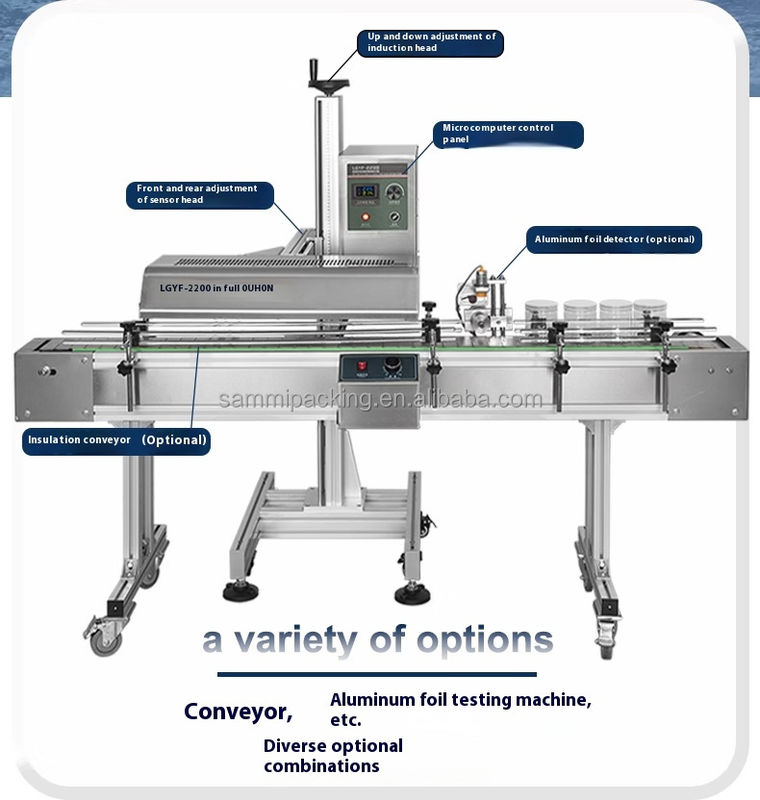 دستگاه مهر و موم الکترومغناطیسی اتوماتیک بطری آبمیوه پلاستیکی بطری مهر و موم فولیک آلومینیوم بطری می تواند مهر و موم