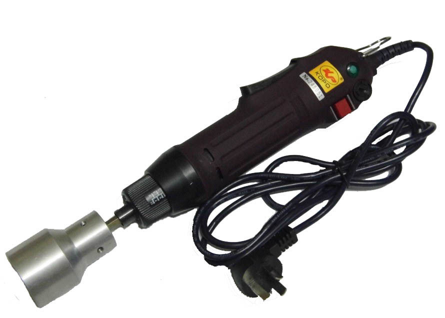 دستگاه درب‌بند برقی دستی قابل حمل، اتوماتیک با حلقه ایمنی، درب‌بند بطری پلاستیکی، ابزار آب‌بندی