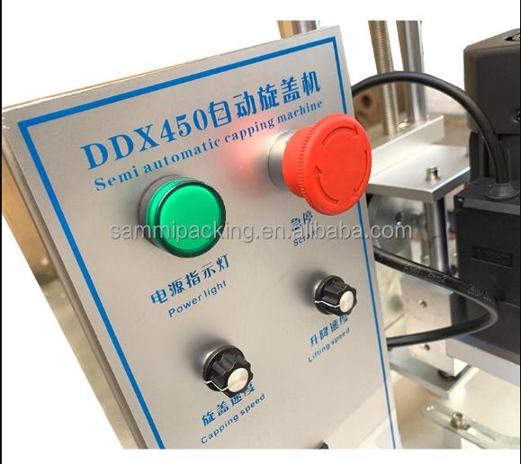 قیمت کارخانه DDX-450 نیمه اتوماتیک کوچک میز کاربری برقی سرپوش مهر و موم / پیچ و خم / محکم / سرپوش ماشین برای سرپوش پلاستیکی