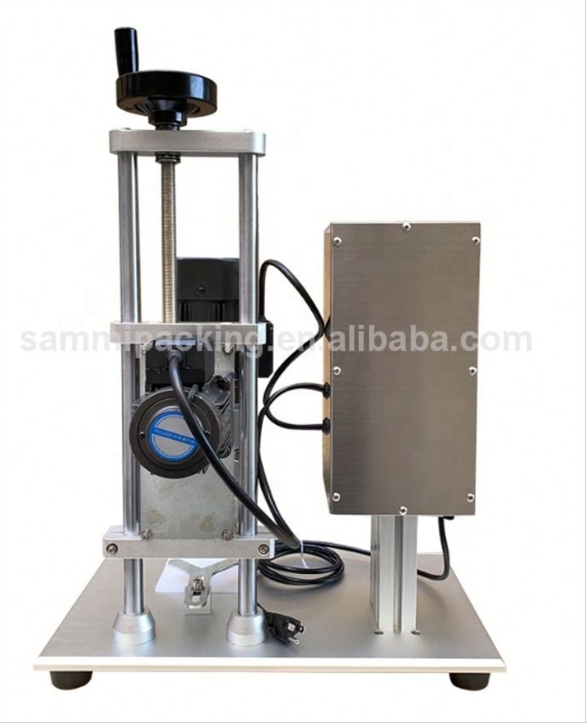 دستگاه دربند برقی رومیزی با بهترین قیمت DDX-450، درب‌بند بطری شیشه‌ای و پلاستیکی برای کاربرد در نوشیدنی‌ها
